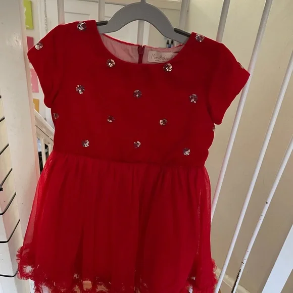 boden holiday dresses Mini Boden Girls Ruby Ruched Velvet Long-Sleeved Christmas Dress main image 0